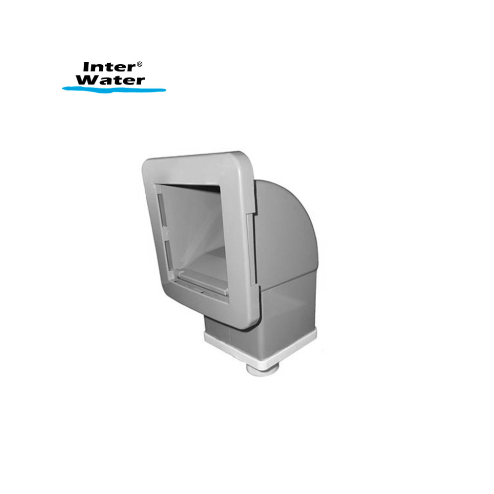 Desnatador grande (tapa reforzada) para piscina 2", blanco