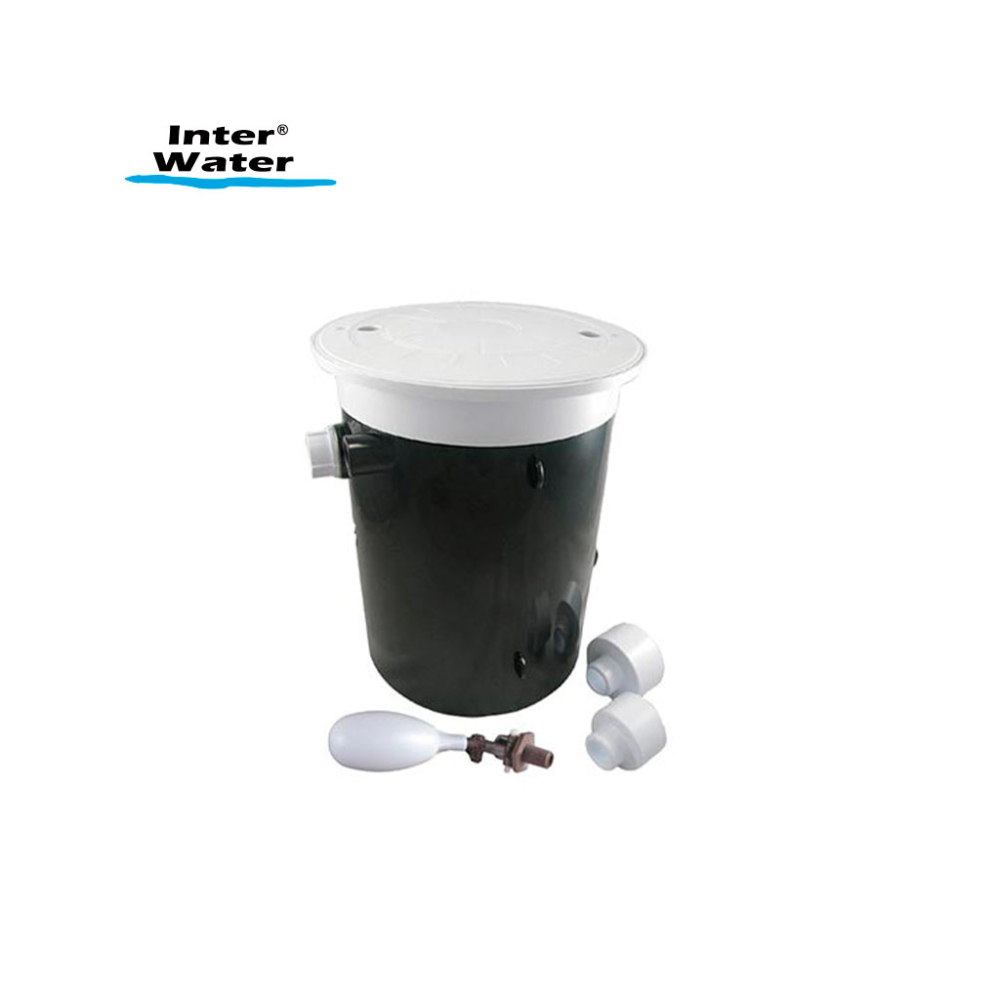 Auto fill con tapa circular gris, para piscinas en piso