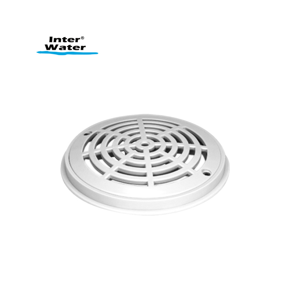 Rejilla y marco circular 7 1/2", blanca