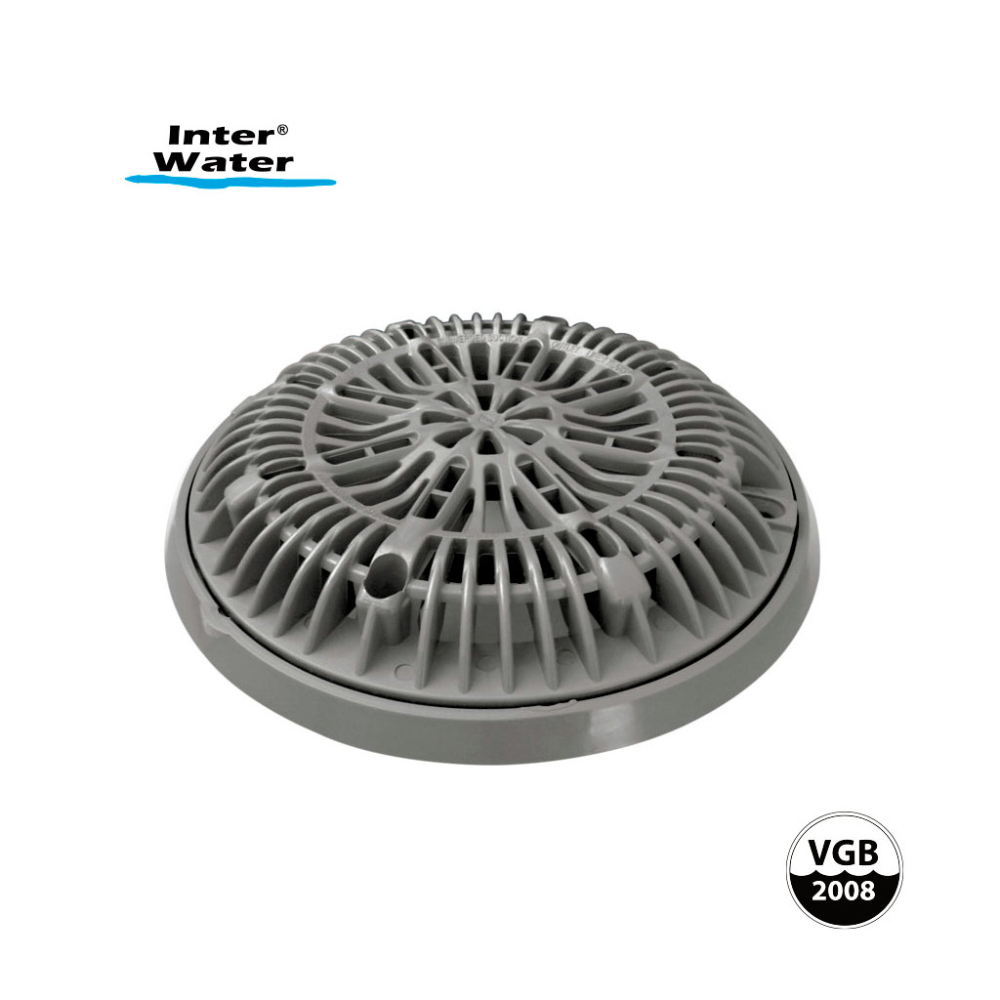 Rejilla y marco circular VGB 2008, 8", negro