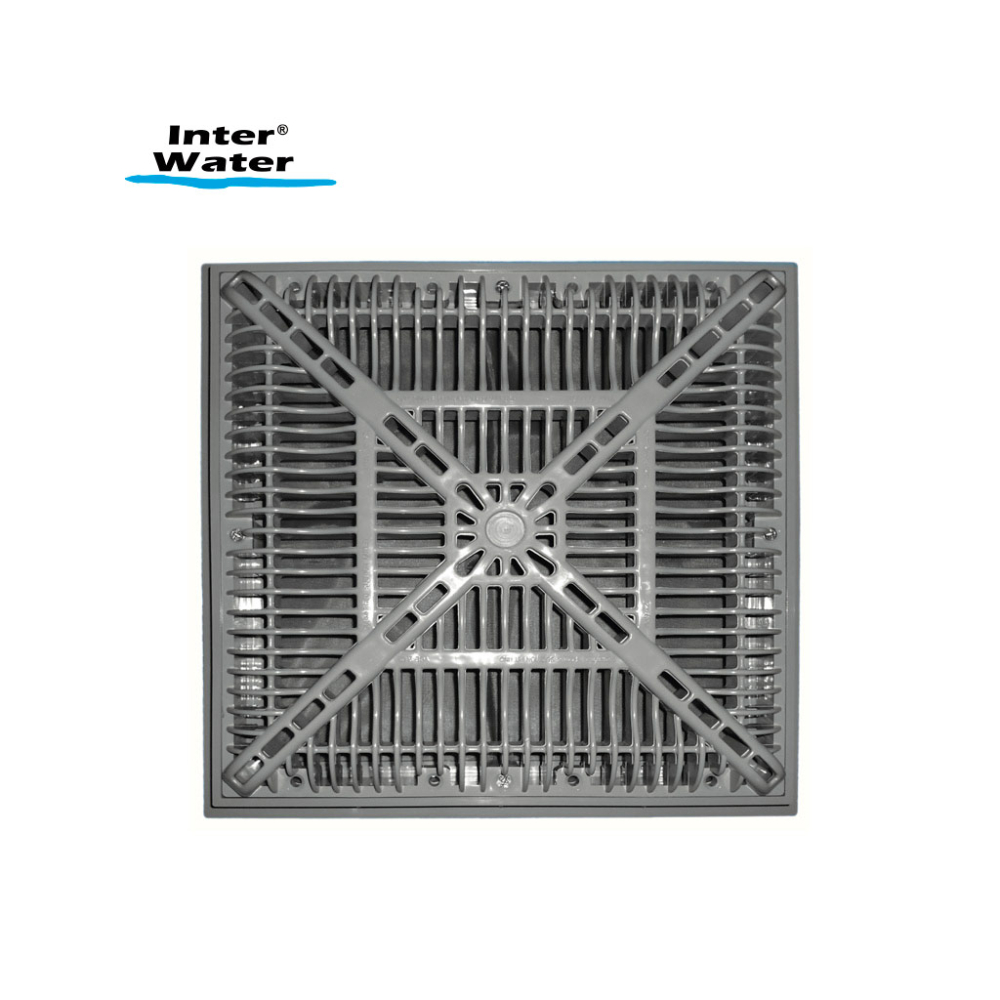 Dren de fondo gris 12" x 12"