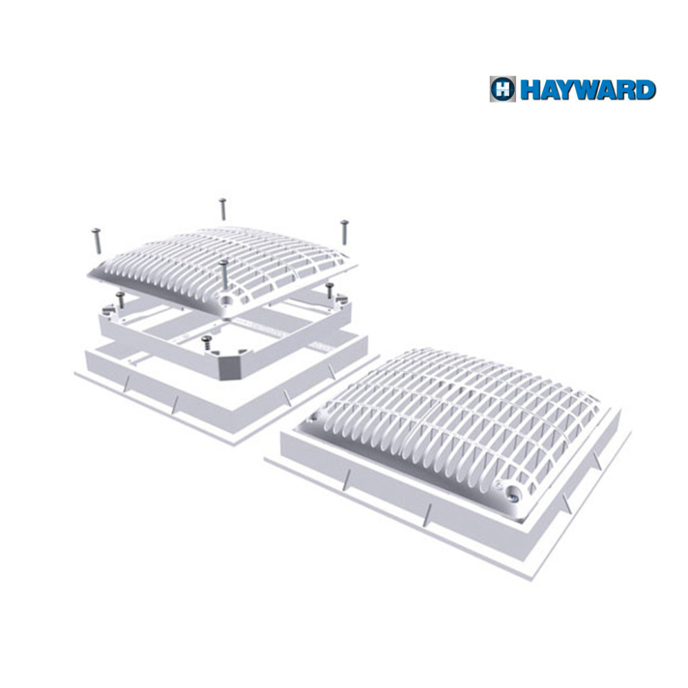 Rejilla cuadrada de 9" x 9", 2 piezas - anti atrape
