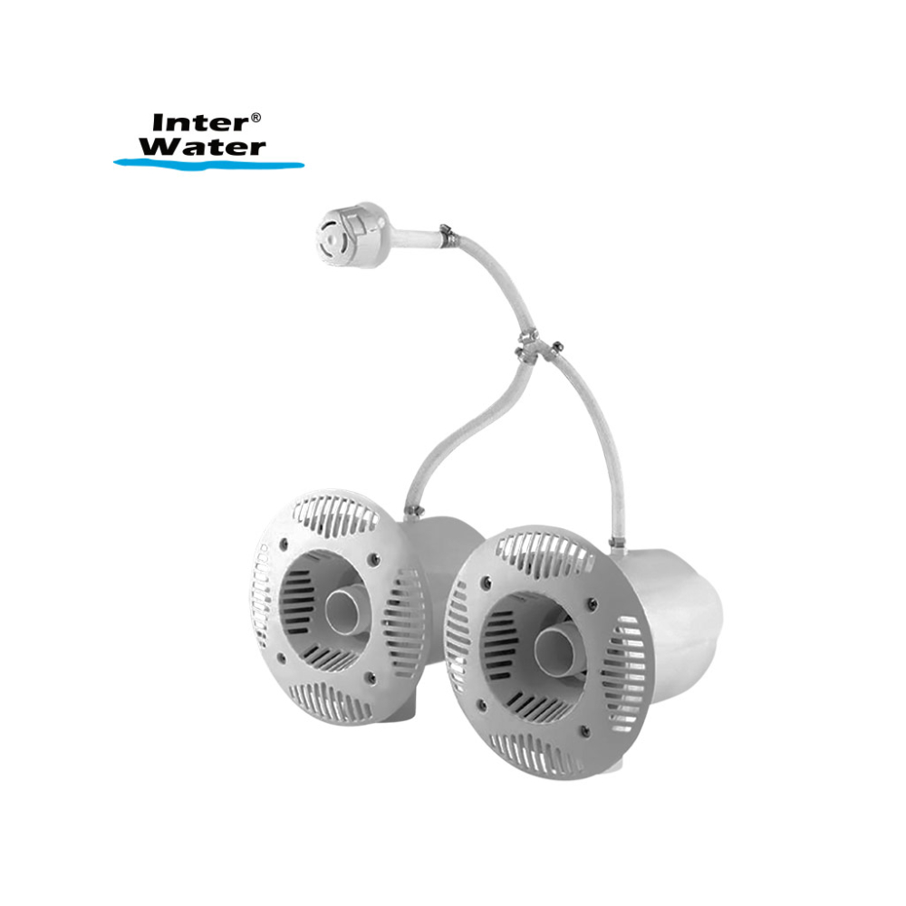 Nado contra corriente doble boquilla de plastico (sin bomba)