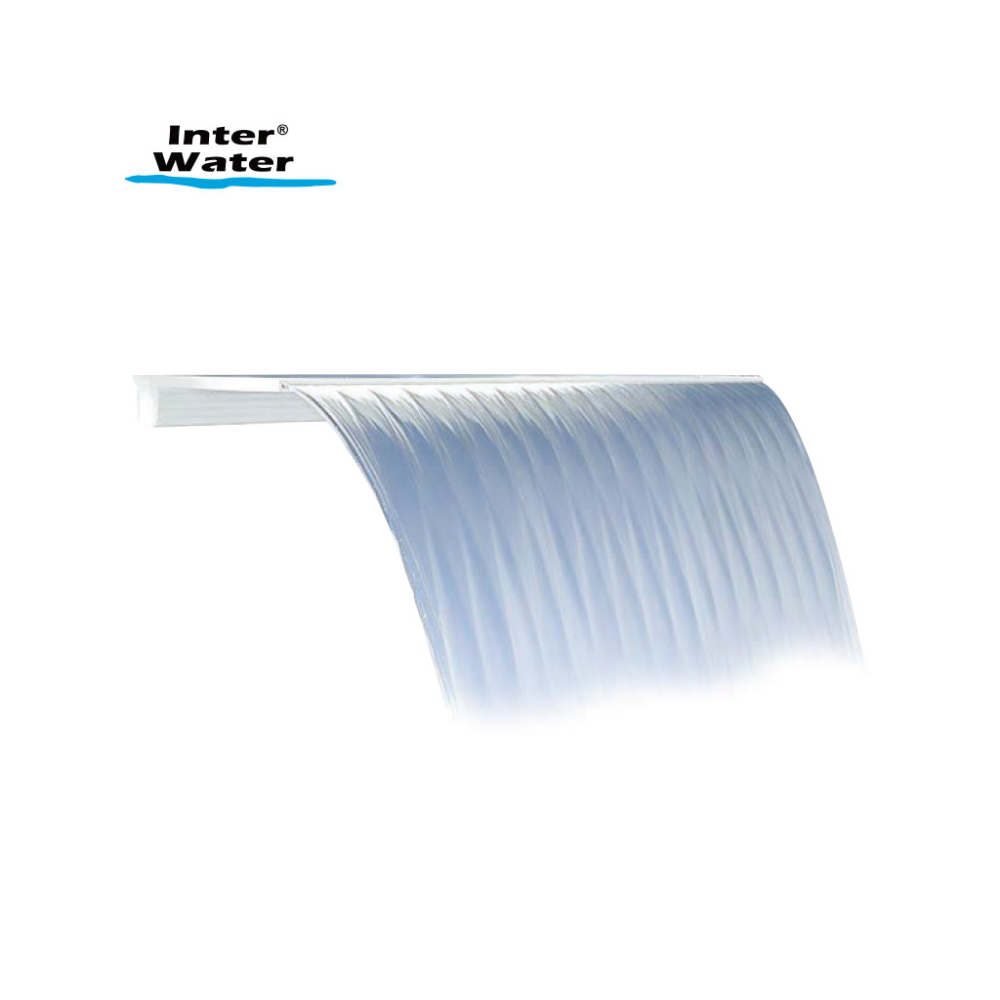 Cascada de labio transparente 48"