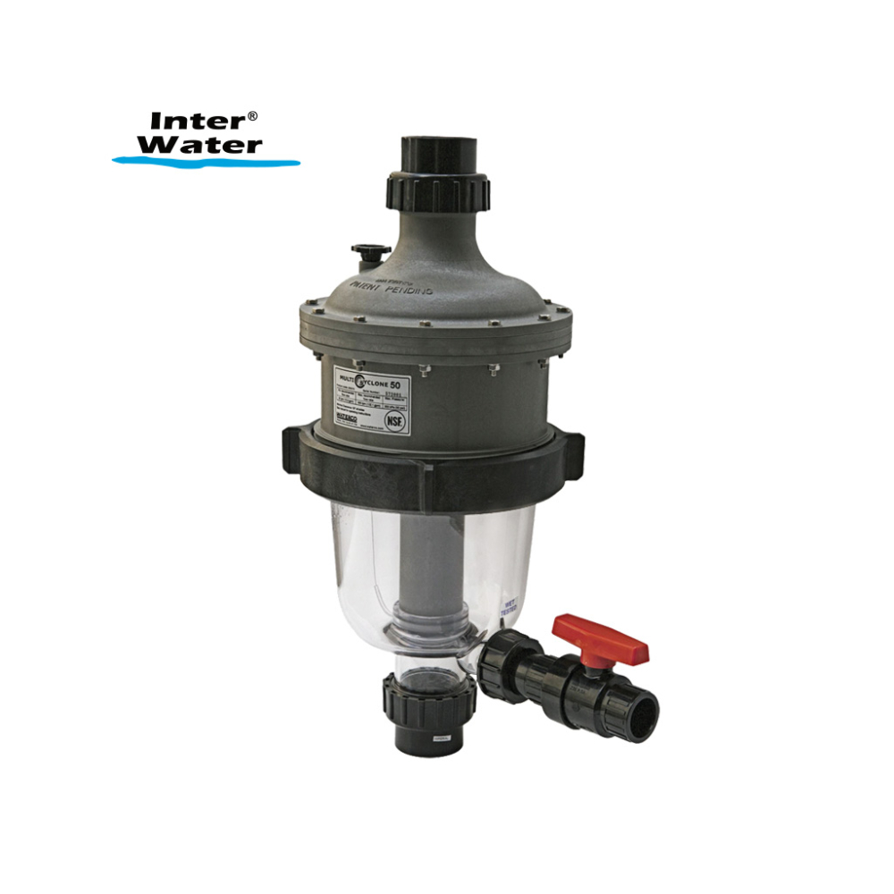 Prefiltro centrifugo (ahorra hasta 80% de agua en retrolavados)